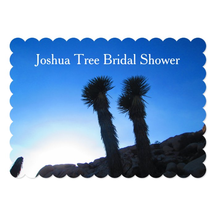 Joshua Tree Bridal Shower 5x7 Paper Invitation Card