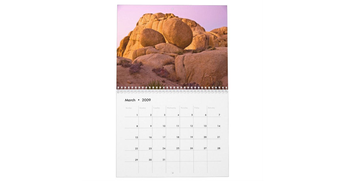 Joshua Tree National Park Calendar Zazzle