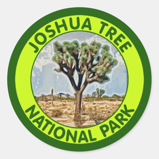 Joshua Tree National Park California Classic Round Sticker Zazzle