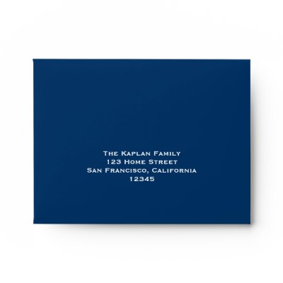 Josiah Bar Mitzvah RSVP Envelope