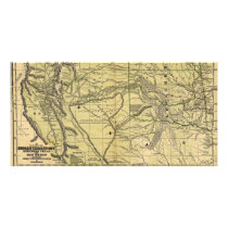 Josiah Gregg's 1844 Map of the Indian Territory Picture Card