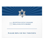 Josiah Silver Jewish Star Bar Mitzvah Invitation