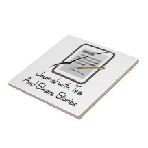 Journaling with Tea Trivet Tile