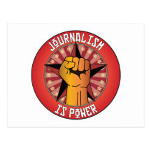 Journalism Is Power Postcard