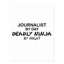 Journalist Deadly Ninja by Night Post Card