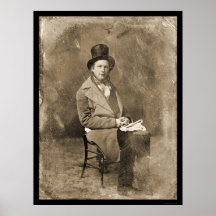 Journalist Greeley Daguerreotype 1844 Posters
