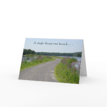 'journey of a lifetime' Inspirational Card