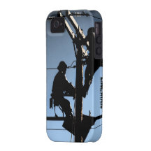 Journeyman Lineman iPhone 4/4s cover-BLUE