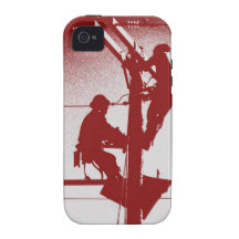 Journeyman Lineman iPhone 4/4s Cover-RED