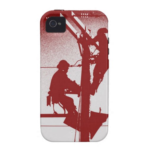 Journeyman Lineman iPhone 4/4s Cover-RED