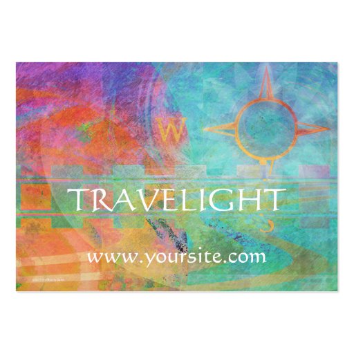 Journeys - Abstract Travel Theme Business Card Template (front side)