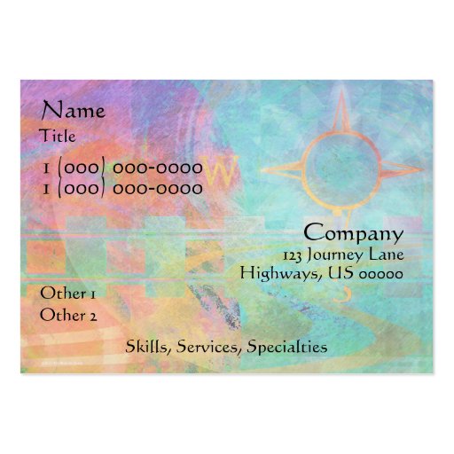 Journeys - Travel Business Card (back side)