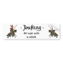 Jousting Bumper Sticker