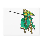 Jousting Green Knight Postcards