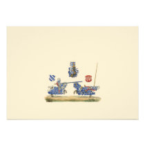 Jousting Knights - Medieval Theme invitations