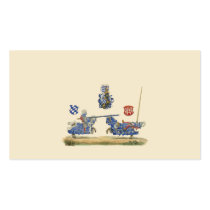 Jousting Knights - Medieval Theme Business Card