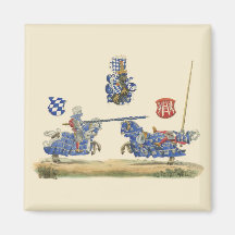 Jousting Knights - Medieval Theme Magnets