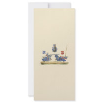 Jousting Knights - Medieval Theme Full Color Rack Card