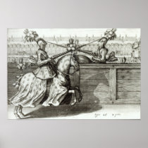 Jousting Tournament in a square Print