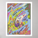 "Joy" Abstract Art posters