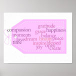 Joy and Gratitude Tag Poster