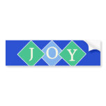 Joy Blue Bumper Sticker Diamonds