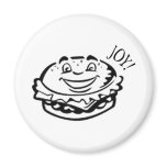 Joy Burger - Black &amp; White Magnets