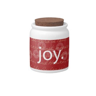 "Joy" Candy Jar