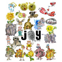 Joy Cartoons T-shirt by zooogle Joy Cartoons T-shirt