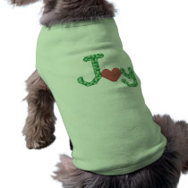 Joy Christmas Doggie Shirt pet clothing by ingasi Joy Christmas Doggie Shirt pet clothing