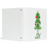 Joy Christmas Tree binders