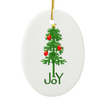 Joy Christmas Tree ornaments