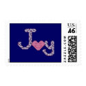 Joy Cross Stitch postage by ingasi Joy Cross Stitch postage
