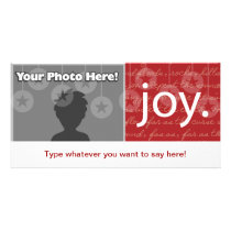 "Joy" photo cards