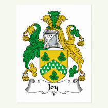 Joy Family Crest Postcard