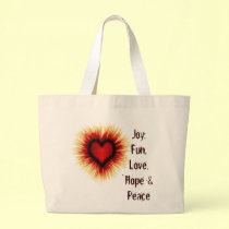 Joy, Fun, Love, Hope & Peace Bag bags
