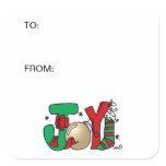 Joy Gift Tag stickers