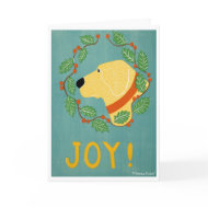 Joy Greeting Card - Stephen Huneck card