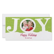Joy Holiday Photo Card photo cards