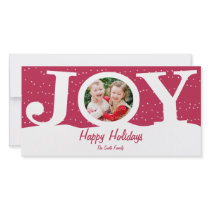 Joy Holiday Photo Card photo cards