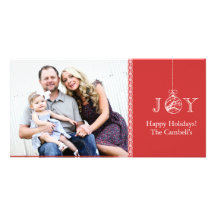JOY Holiday Photocard Personalized Photo Card