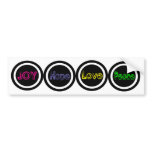 joy Hope Love Peace Bumper bumper stickers