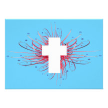 JOY! in the Cross Custom Invitations