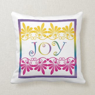 Joy:Inspirational Word Pillow