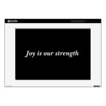 Joy is our strength - laptop skin skins