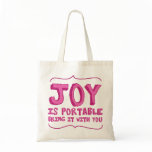 Joy is Portable Bag in Pink
