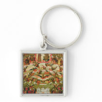 Joy of all who Sorrow Virgin, 1707 Keychain
