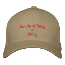 joy of living embroidered hats