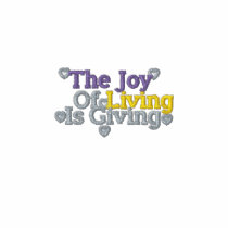 joy of living embroidered shirts