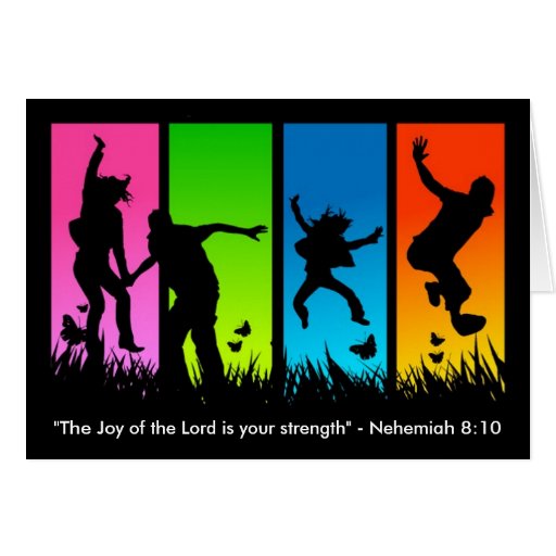 Joy of the Lord Christian Card Nehemiah 8:10